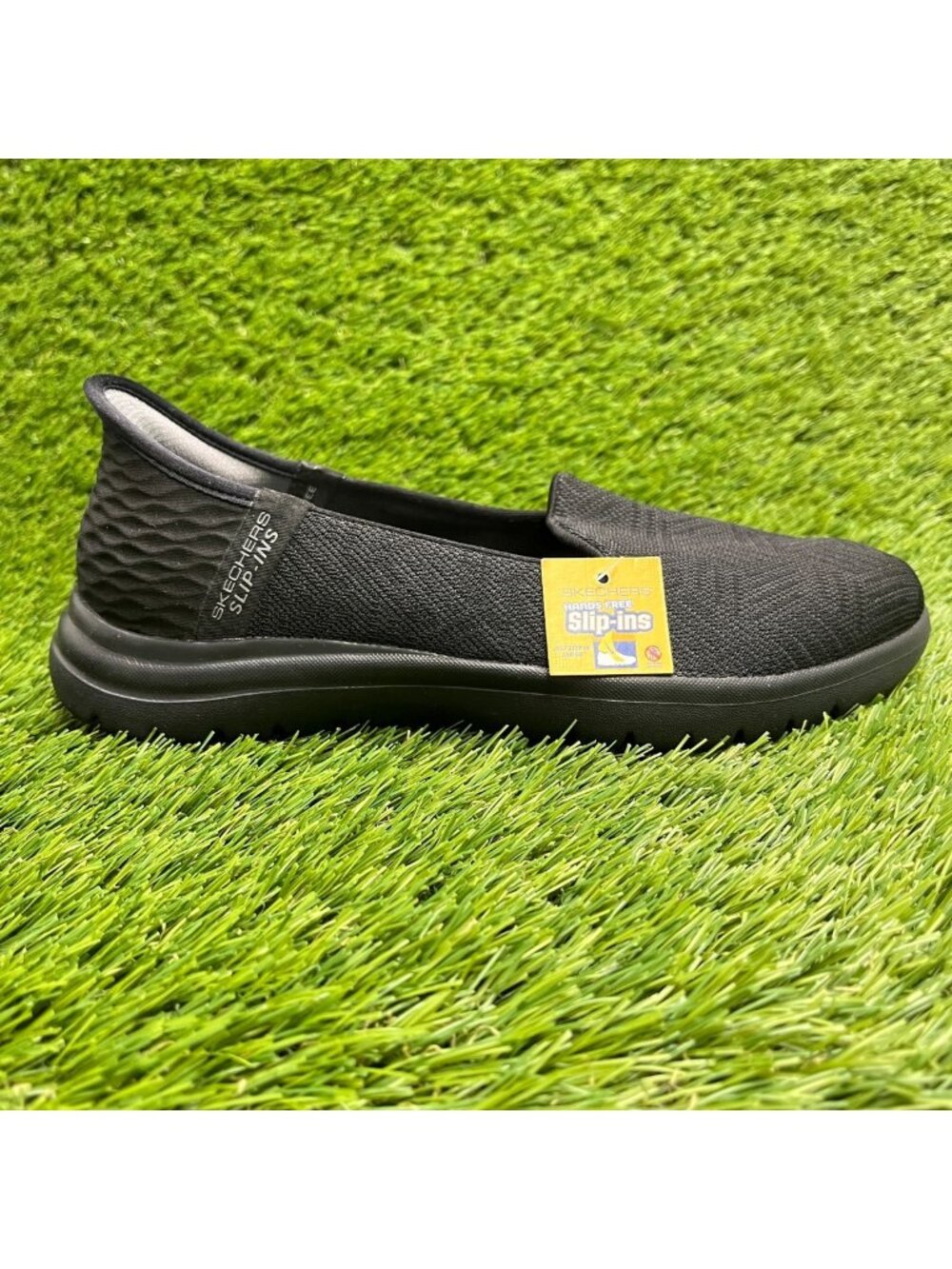 Skechers On The Go Flex Clover Womens Size 6 Black Casual Walking Slip On Shoes